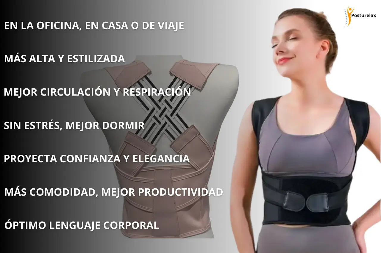 Posturelax, Corrector de Postura, Buena Columna, Mejor Imagen.