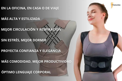 Posturelax, Corrector de Postura, Buena Columna, Mejor Imagen.